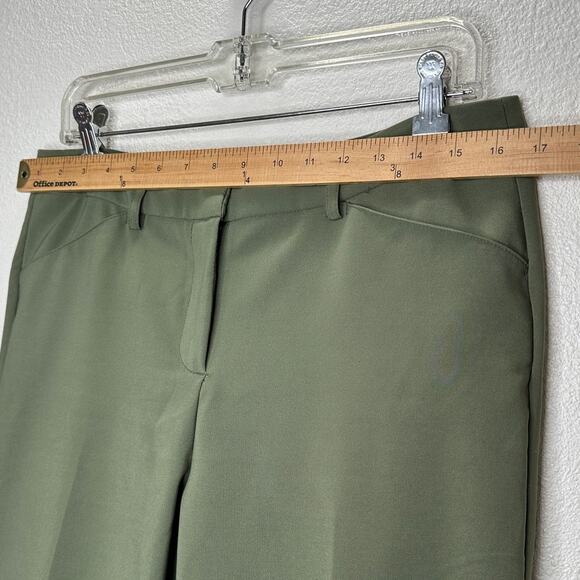 Nanette Lepore Olive Green Dress Pants Slash Pocket Trouser 10 - Picture 12 of 12
